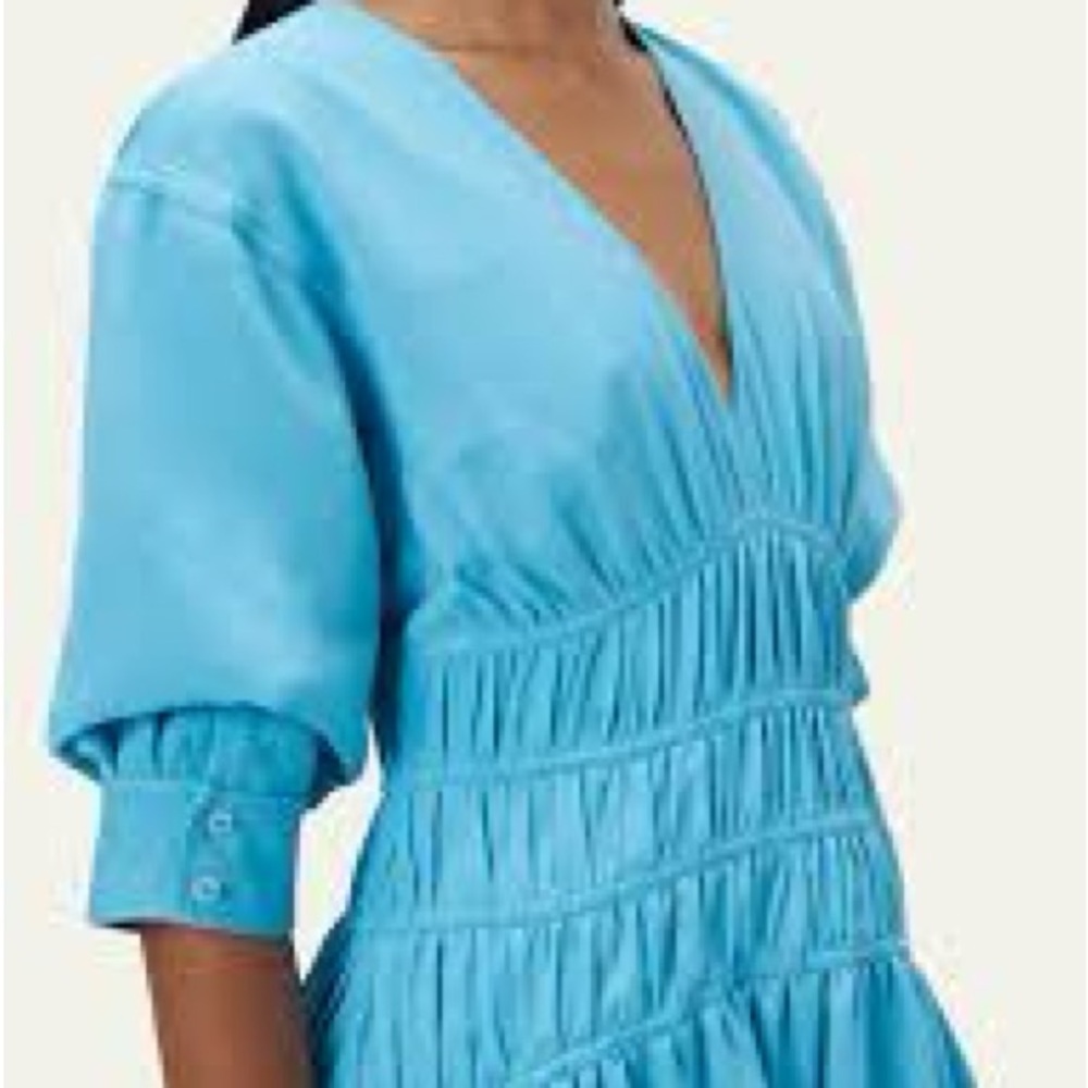 💜#55 BNWT JONATHAN SIMKHAI DIEM GAUZE BUBBLE MINI DRESS $395